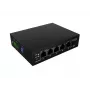 Tīkla slēdzis LANBERG ILFE-4P-1GE-1S-90 – nepārvaldāms viegls industriālais PoE, 4 porti (PoE), 1×GigE, 1×SFP, DIN stiprinājums
