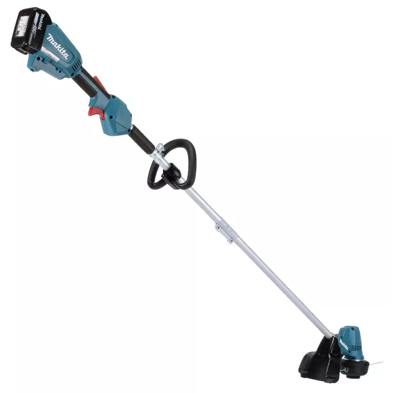 Makita DUR192LRT1, zāles trimmeris, J-veida rokturis, 6000 RPM, melns, tirkīzzils, 30 cm, 87,8 dB