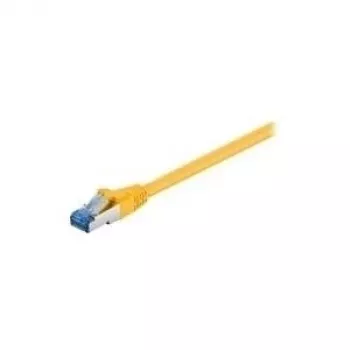 Wentronic Goobay CAT 6a Patch kabelis, S/FTP (PiMF), Dzeltens, 3 m - LSZH halogēns nesaturošs, Vars (93781)