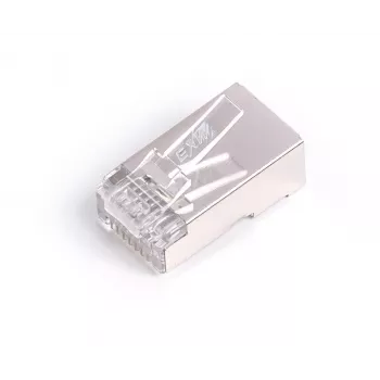 Wtyk RJ45 ekranowany kat.6 uniwersalny drut/linka 8P8C 100szt