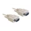 Seriālais kabelis DeLOCK RS-232 2 m Beige DB-9