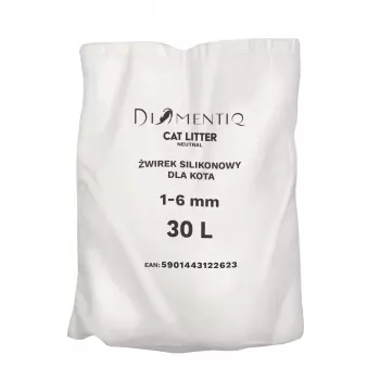 Kaķu pakaiši DIAMENTIQ Neutral klājošie silikona granulas 30 L — bez smaržas, 1–6 mm