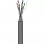 Wentronic Goobay CAT 6 tīkla kabelis, S/FTP (PiMF), pelēks, 305 m - CCA vara maisījums, AWG 23/1 (ciets), PVC (95696)
