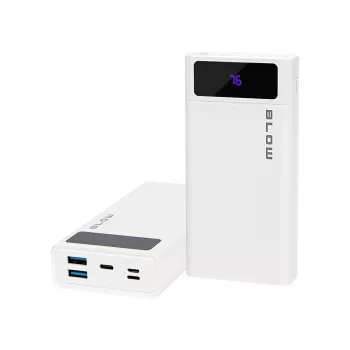Pārnēsājams enerģijas bloks BLOW PB20E 20000mAh QC+PD 20W ar USB-C, 2×USB-A, Lightning ieeju, polimēra akumulators