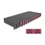 Šķiedru optikas savienojumu kārba DeLOCK 67008 Melna Metāla 482x220x44mm