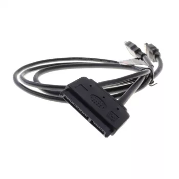 Akasa Flexstor eSATA kabelis 6,40 cm (2,5 inch) SATA cietajiem diskiem un SSD (AK-CBSA03-80BK)