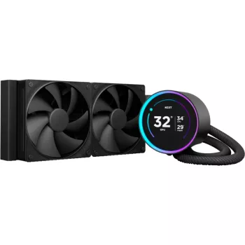 NZXT KRAKEN Elite V2 240 šķidruma dzesēšanas komplekts ar displeju, melns RL-KN24E-B2