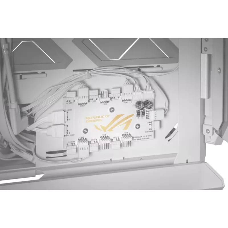 ASUS ROG GR701 Hyperion White, PC, Balts, ATX, EATX, micro ATX, Mini-ITX, Alumīnijs, Daudzfunkciju, Priekšpuse