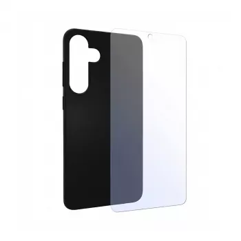 PEDEA Soft TPU Maciņš Samsung Galaxy S24 5G, melns + Ekrāna aizsargs (SET-11160961)