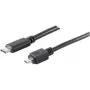 USB kabelis Micro-USB B uz USB-C ShiverPeaks BS77145-1.0 1m Melns