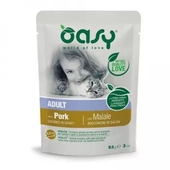 Oasy Chunks mērcē pieaugušiem kaķiem CŪKA 85g