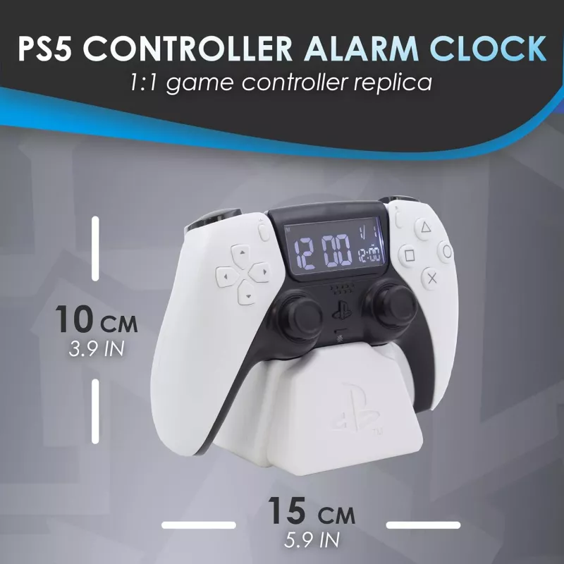 Modinātājpulkstenis Paladone PS5 PP9405PSV3 ar LED displeju, bateriju darbināms