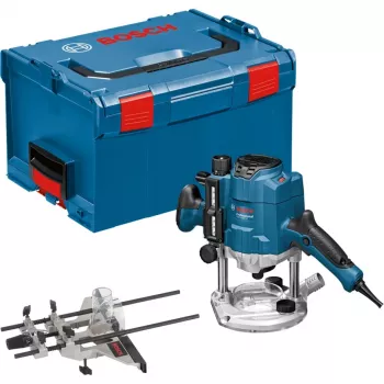 Bosch GOF 1250 CE melns, zils 24000 RPM 1250 W rokas frēze
