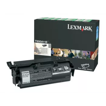 Tonera kasetne Lexmark T650A11E melna 10000 lpp