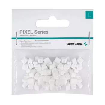 Universālā gumija DeepCool PIXEL — 100 gab. blisterī, balta, 9.8 g kopējais svars