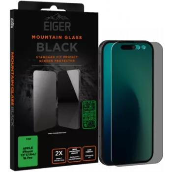 Rūdīta stikla privātuma aizsargplēve Eiger EGMSP00334 Apple iPhone 16 Pro / 17 / 17 Pro
