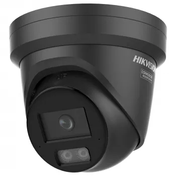 Hikvision 4 MP Smart Hybrid Light ar ColorVu fiksēta kupola kamera - MELNA (DS-2CD2347G3-LI2UY(2.8mm)(MELNA))
