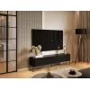 TV skapis cama meble VERA 190x40x50 cm — matēti melna virsma un melns rāmis