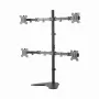 Sbox LCD-F048 četru monitoru galda stiprinājums (13-32/4x8kg/100x100)