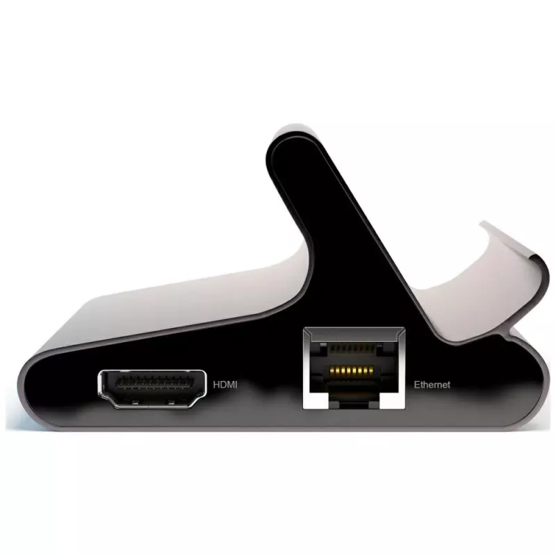 4smarts 7in1 centrmezgls ar statīvu planšetei un tālrunim, DeX režīms, HDMI, RJ45, pelēkā krāsā