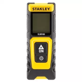 Lāzera attāluma mērītājs STANLEY SLM100 — 30 m diapazons, kompakts rokas mērinstruments