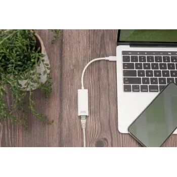 Digitus DN-3024 USB 3.0 Adapteris 20 cm 1x USB-C uz 1x RJ45 Ekranēts