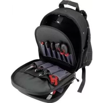 Instrumentu mugursoma cimco 170420 ar 14 instrumentiem — kompakts portatīvs organizators rokas instrumentiem
