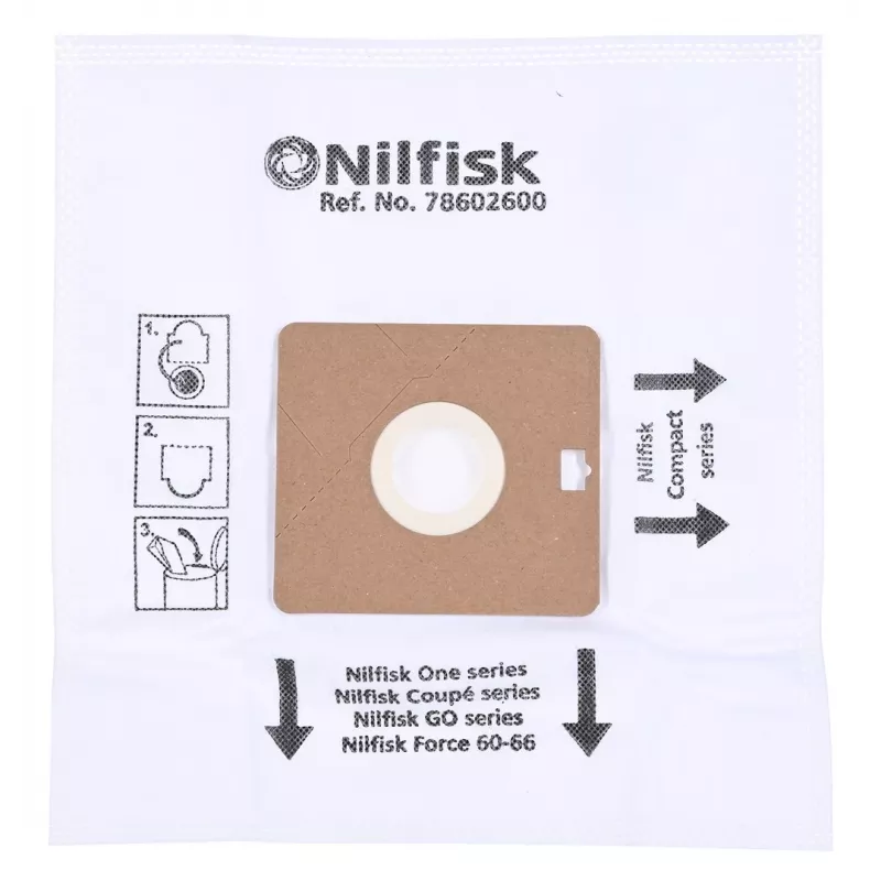 Putekļu maisiņš Nilfisk DUST BAG SYNTH ONE GO AND COUPE