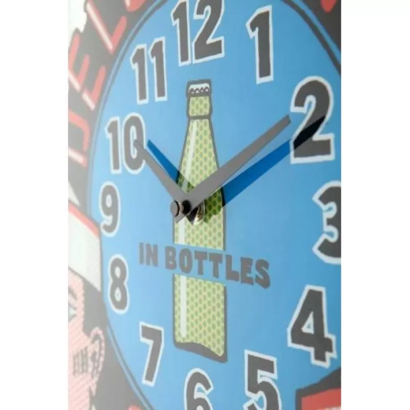 NeXtime klok 8167 Delux Diner sienas pulkstenis, 43x43 cm, daudzkrāsains