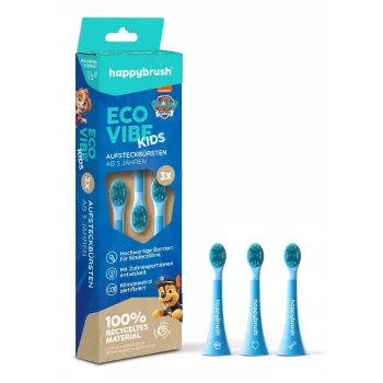happybrush EcoVibe Kids Paw Patrol nomaiņas birstes galviņas, zilas, 3 gab.
