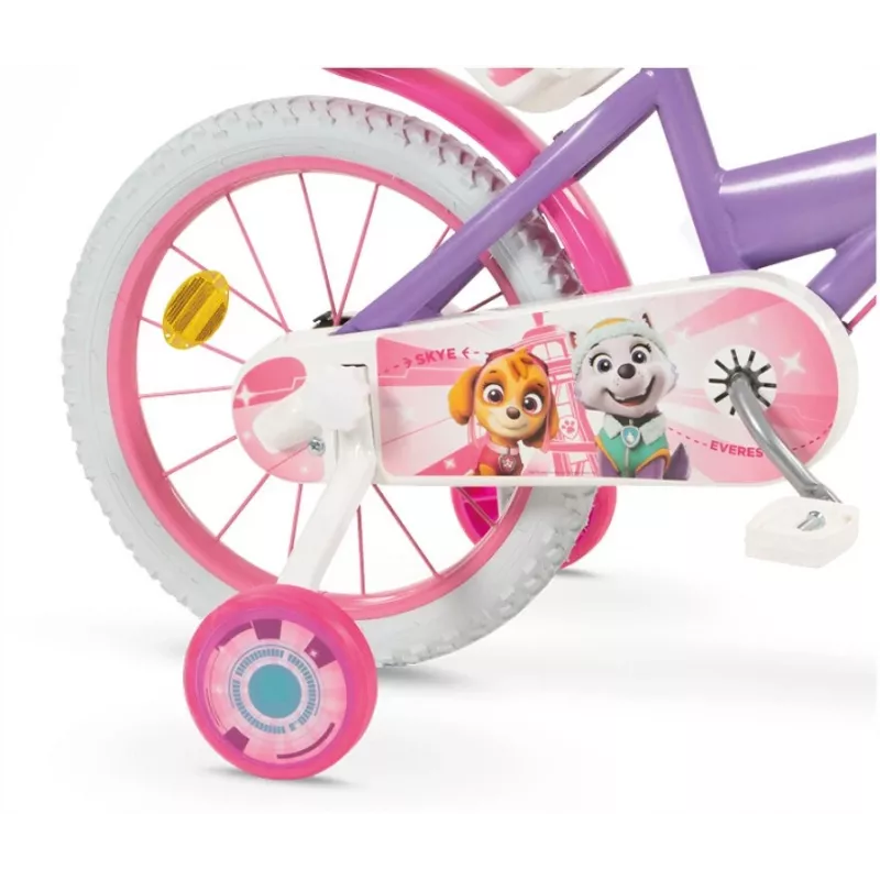 Bērnu velosipēds 16 collu Paw Patrol Purple 1680 Meitenēm TOIMSA