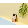 Aizsargmaciņš Man and Wood iPhone 12 mini — rozā zieds uz melna