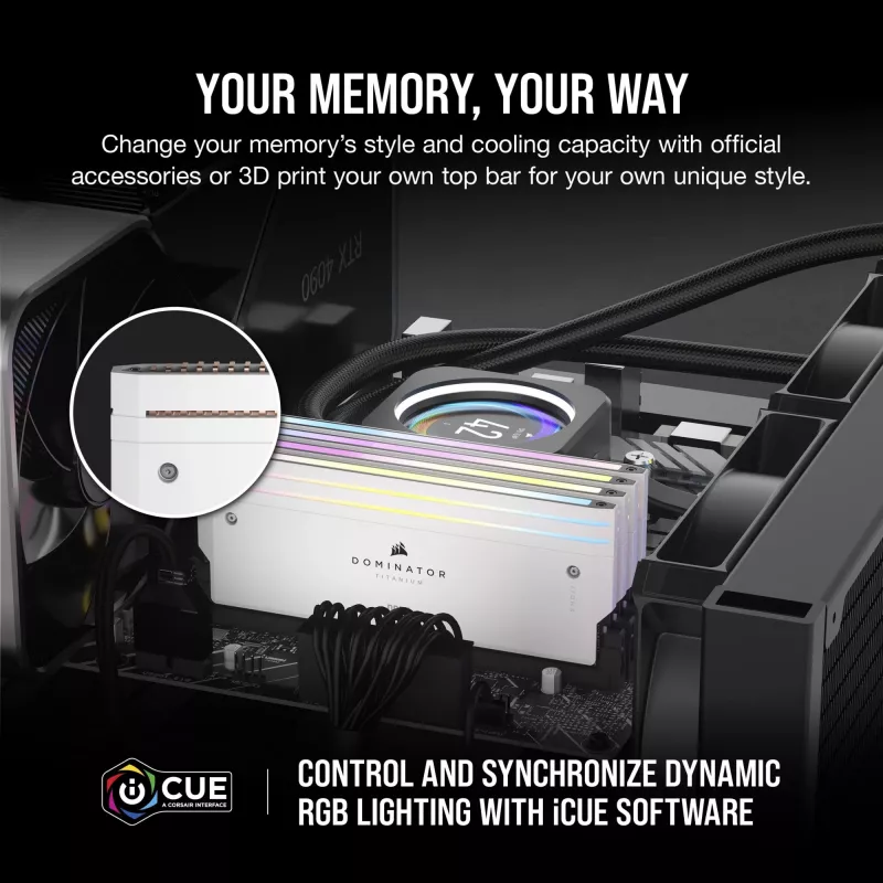 Corsair CMP64GX5M2B6000C30W atmiņas modulis balts