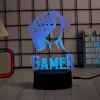 Galda LED lampa MANTA SNL122RGB RGB 3D gaismas dekorācija, krāsu mainoša RGB, USB barošana