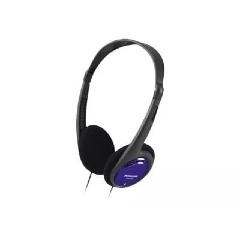 Panasonic RP-HT010E-A melni/zili austiņas 1.2 m vads īpaši vieglas