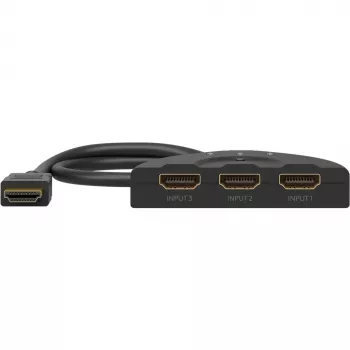 HDMI pārslēdzējs 3:1 (4K @ 60Hz), GOOBAY, melns, 55cm kabelis