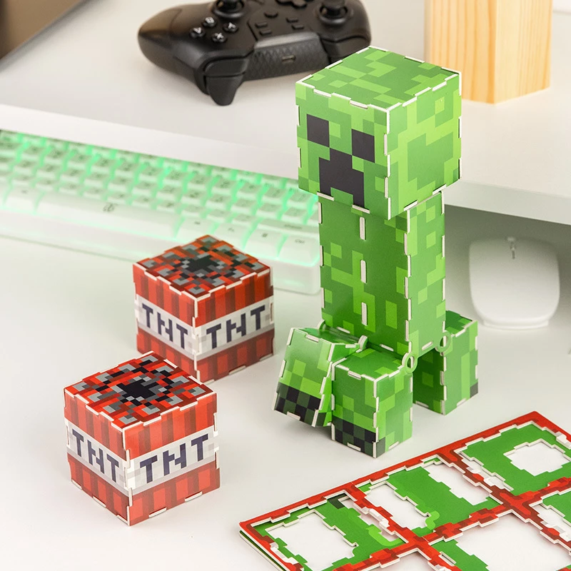 Konstruktoru komplekts Paladone Minecraft Creeper – uzbūvējama Creeper figūra