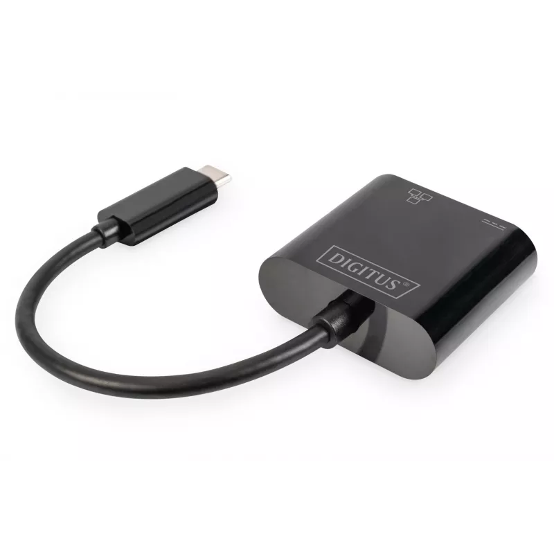 Digitus DN-3027 USB Type-C Gigabit Ethernet adapteris ar Power Delivery