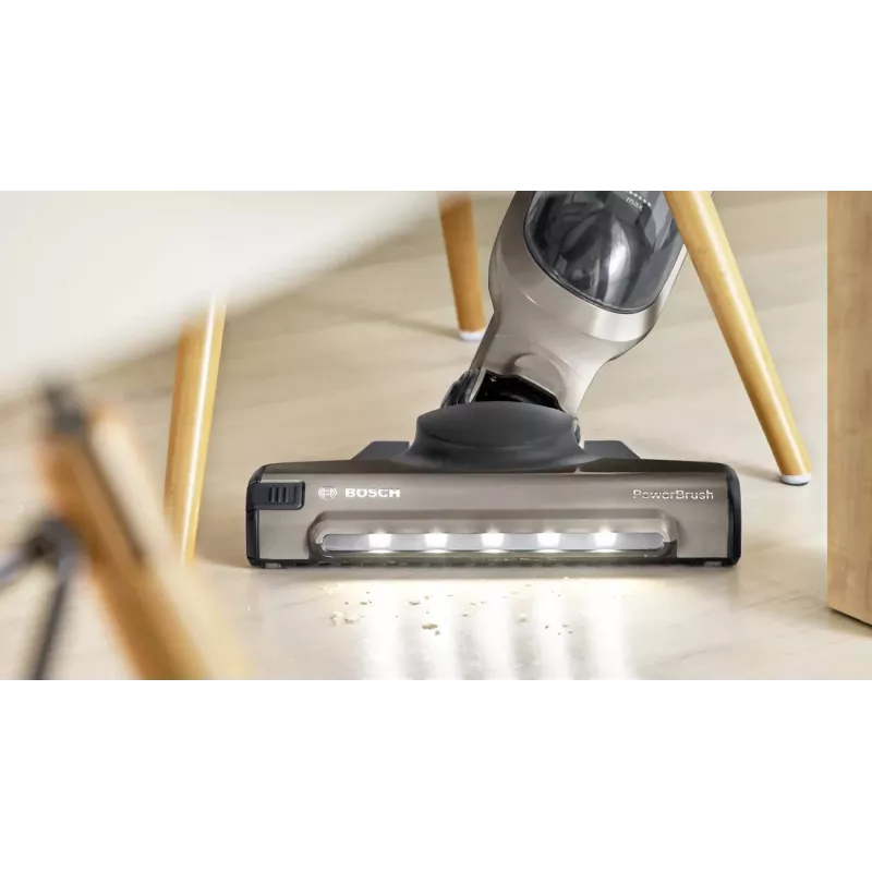 Bosch BBH3ALL23 2-in-1 slotputekļsūcējs un elektriskā slotiņa, bezmaiss, 0.4 L, Champagne/Metālisks