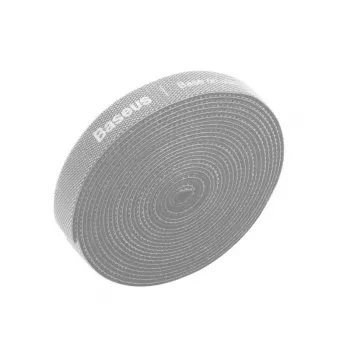 Kabeļu aksesuārs Baseus ACMGT-F0G — Velcro siksna, 3 m garums, pelēka