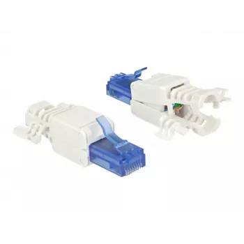 Savienotājs RJ-45 DeLOCK 86417 Zils Balts