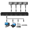 Qoltec 51799 Aktīvs HDMI sadalītājs 4 x HDMI 4K x 2K | 6Gb/s | 60Hz