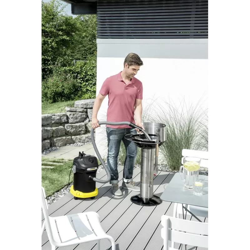 Sausais putekļsūcējs Karcher AD 4 Premium — 17 L, 600 W, bezmaiss, metāla šļūtene, hromēta caurule