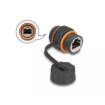 Tīkla kabelis DeLOCK 88145 RJ45 uz RJ45 Cat.6A Melns