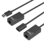 Tīkla kabelis UNITEK Y-UE01001 Dokstacija/Portu replikators USB 3.0 60m Melns