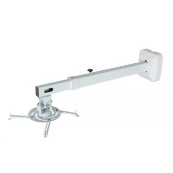 Sienas stiprinājums AVTEK WallMount Next 1200 — tērauds, balts, teleskopisks, 360° pagriešana, slīpums ±42°, max slodze 20 kg