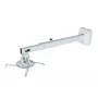 Sienas stiprinājums AVTEK WallMount Next 1200 — tērauds, balts, teleskopisks, 360° pagriešana, slīpums ±42°, max slodze 20 kg