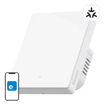 Sonoff M5-1C-80W viedais sienas slēdzis ar Wi‑Fi, 1 kanāls, rāmim, 80W
