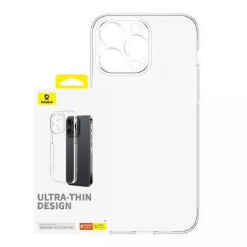 Telefona maciņš iPhone 15 Pro Max Baseus OS-Lucent sērija (Caurspīdīgs)