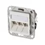 METZ CONNECT BTR C6A Modulis 3 Porti 270° UPk - Savienotājligzda, Iegremdējamā - RJ-45 X 3 - Tīri Balts, RAL 9010 (130B12D31102-E)